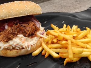 Pulled Pork szendvics Burger Buciban