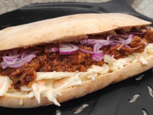 Pulled Pork Szendvics Pizza Buciban