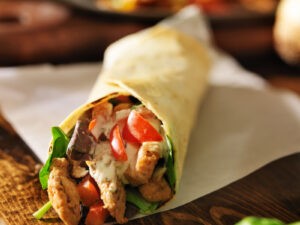 Grilled Chicken Wrap menü